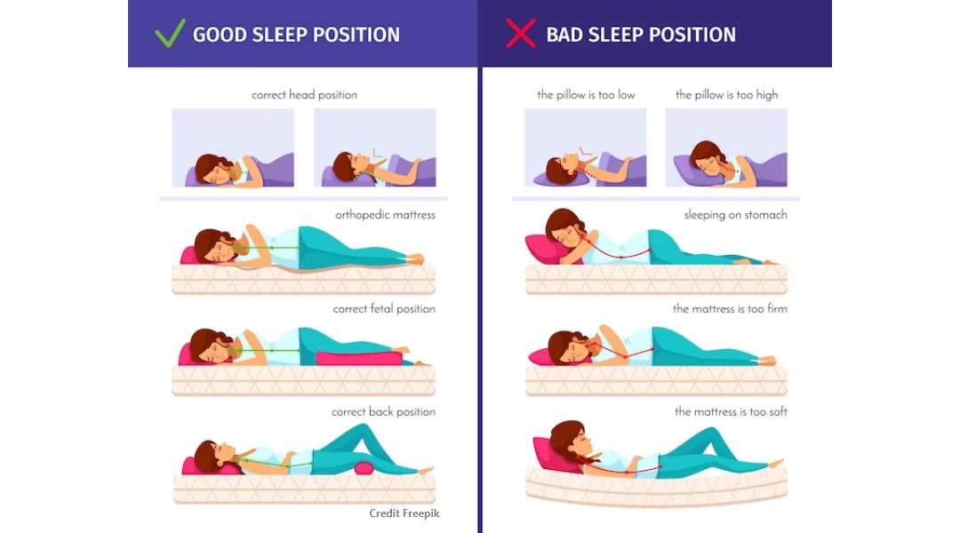 What are some of the best sleeping positions for health